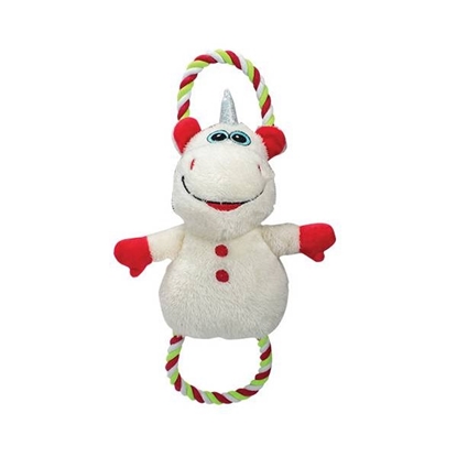 Picture of Doggy Christmas Unicorn plush with rope